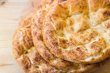 Turkish Ramadan Pidesi.