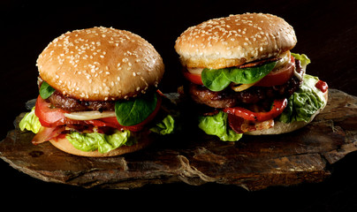 Two Tasty Hamburgers