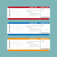 train ticket vector