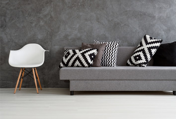 Concrete living room