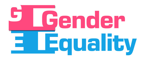 Gender Equality Pink Blue Abstract Stripes 