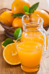 Naklejka na ściany i meble Orange juice