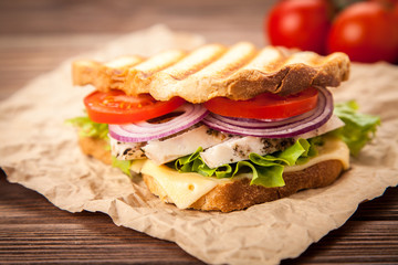 Grilled chicken sandwich