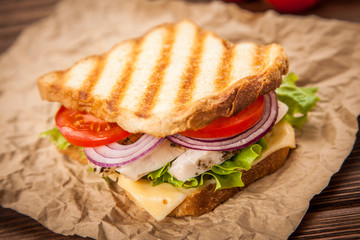 Grilled chicken sandwich