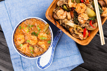 Shrimp rice dish