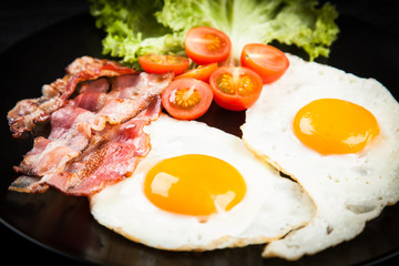 Traditional breakfast on a plate