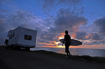 Surfer nach session