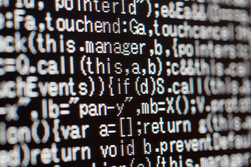 プログラムコードのイメージ PCディスプレイ