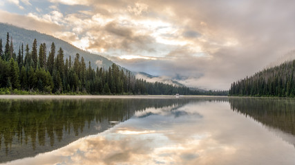 Majestic mountain lake in Manning Park, British Columbia, Canada.