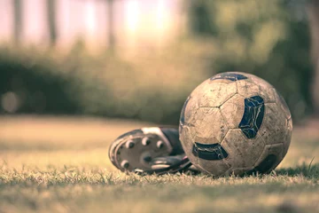 Crédence de cuisine en verre imprimé Sports de balle Football & Soccer shoes