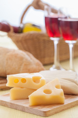 Cheese and wine
