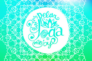 Vector yoga illustration