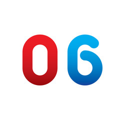 06 logo initial blue and red 