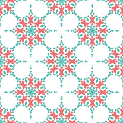 Colorful vector Geometric designs floral simple pattern.