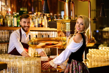 At the counter