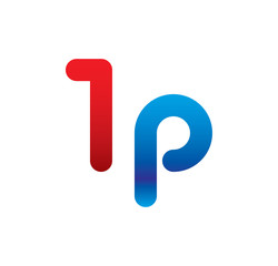 1p logo initial blue and red 