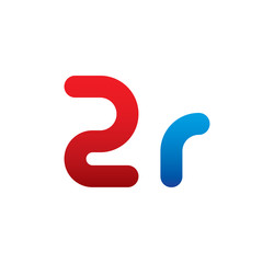 2r logo initial blue and red 