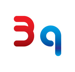 3q logo initial blue and red 