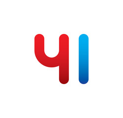 4l logo initial blue and red 
