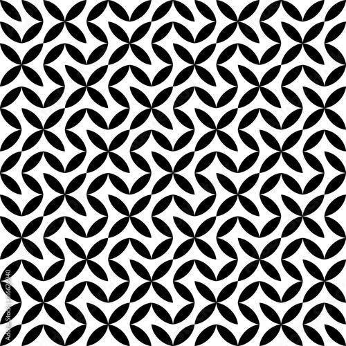 Vector Hipster Abstract Geometry Pattern Flowerblack And