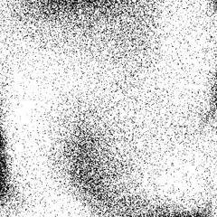 White abstract background with black film grain, noise, dotwork, halftone, grunge texture for design concepts, banners, posters, wallpapers, web, presentations and prints. Vector illustration.