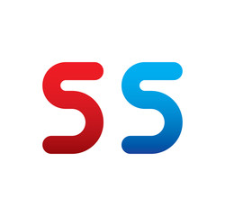 55 logo initial blue and red 