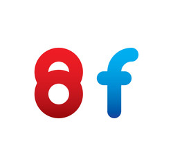 8f logo initial blue and red 