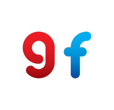9f logo initial blue and red 