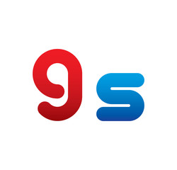 9s logo initial blue and red 