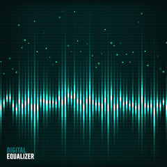 Digital equalizer. Vector illustration.