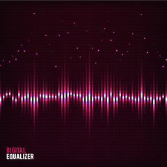 Digital equalizer. Vector illustration.