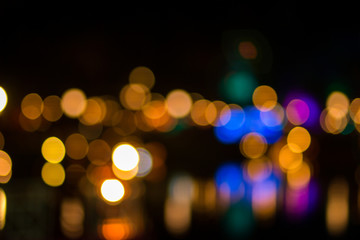 Fototapeta premium kolorowa noc bokeh