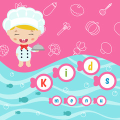 Kids menu design