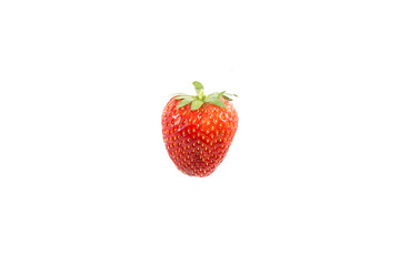 red strawberry isolate on white background