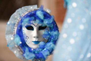 Venetian Carnival 2016 mask trough the looking glass
