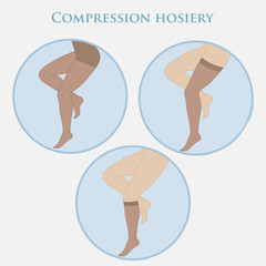 Medical compression hosiery