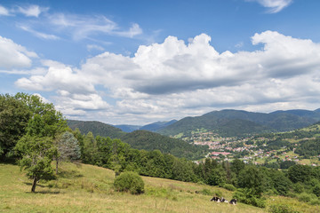 Fototapeta premium Village des Vosges