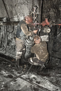 miner in a mine
