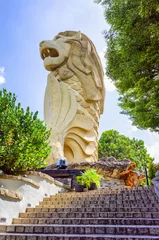 Merlion Statue on Sentosa Island in Singapore