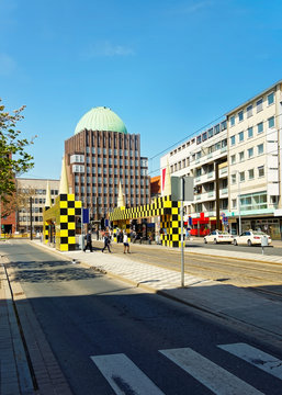 Bus stop Steintor of Hanover in Germany
