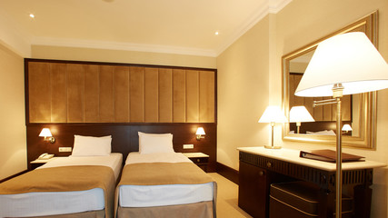 interior of double bed room