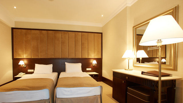 interior of double bed room
