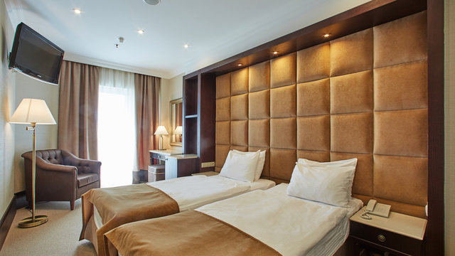 interior of double bed room