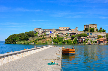 Summer on the Bolsena lake (Lazio, Italy) - The town of Capodimonte