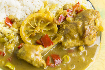 Indian Chicken Curry with Lemon