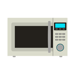 Fototapeta premium Microwave Icon Card