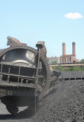 Fototapeta na wymiar Stacker coal exploration