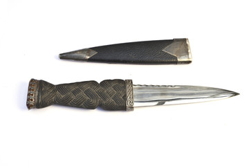 Hunting Knife on White Background