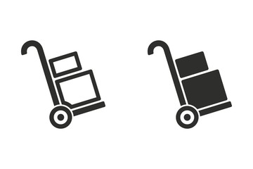 Handcart - vector icon.