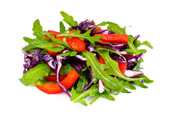 Arugula Salad and Red Cabbage